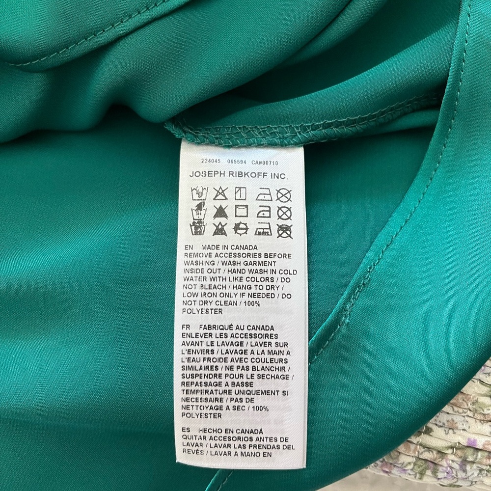 Joseph Ribkoff Green Relaxed Blouse - Picture 7 of 7